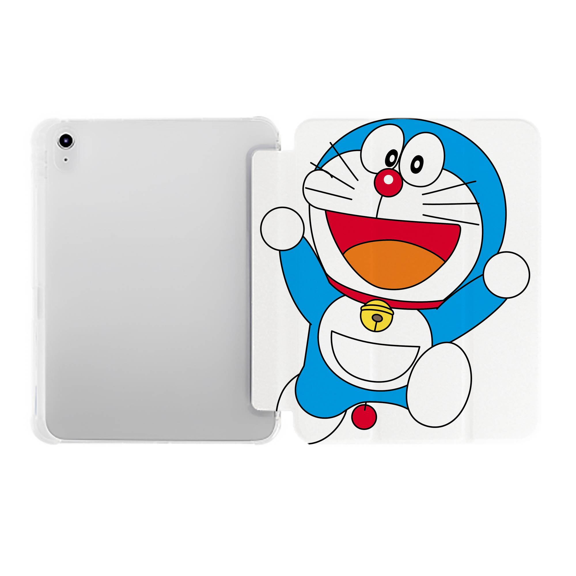 （画像用） ドラえもん Doraemon IPad ケース ペン収納付き 三つ折りスタンド PUレザー×シリコン 対応機種9.5/10.5/10.9インチ